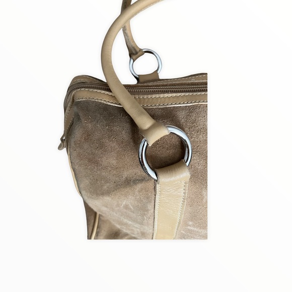 Roots Vintage 90’s Suede & Leather Zip Top Bag - Picture 4 of 14